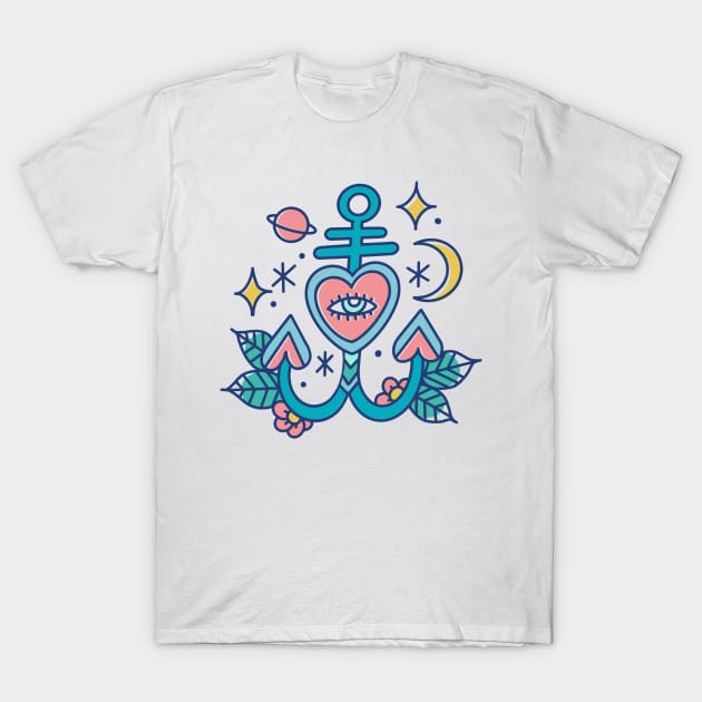 Anchor lucky charm T-Shirt by Paolavk